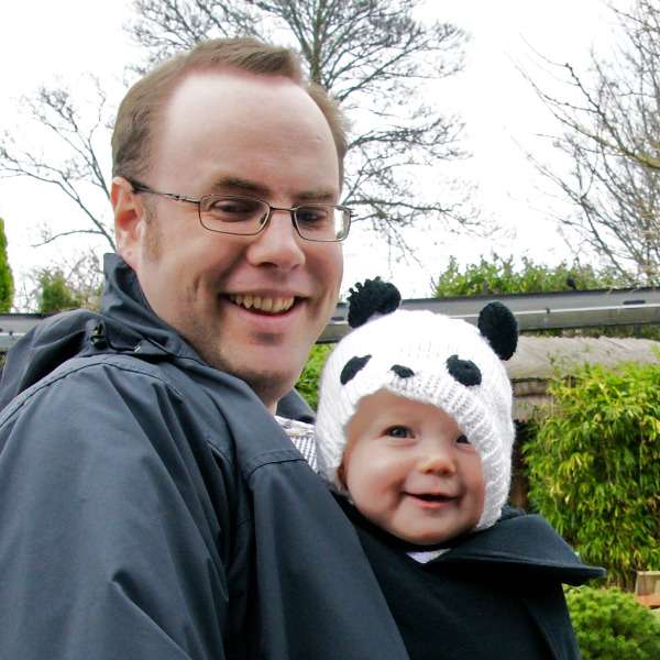 With Daddy at the zoo